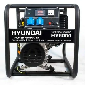 Generador eléctrico gasolina HYUNDAI HY6000 4400 W