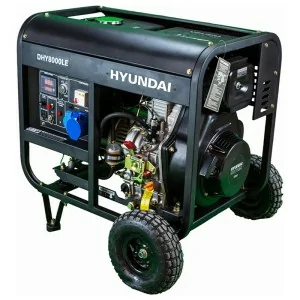 Gerador elétrico a diesel HYUNDAI DHY8500LEK 6500 W