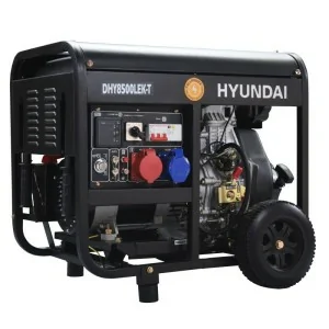 Gerador elétrico a diesel HYUNDAI DHY8500LEK-T 8100 W