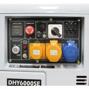 Gerador elétrico a diesel HYUNDAI DHY6000SE 5300 W