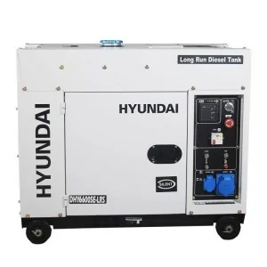 Generador eléctrico para apoyo solar Hyundai DHY6600SE-LRS 5kW