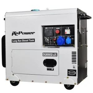 Generador Eléctrico Diesel ITCPower DG8000SE‐LRS 6300 W