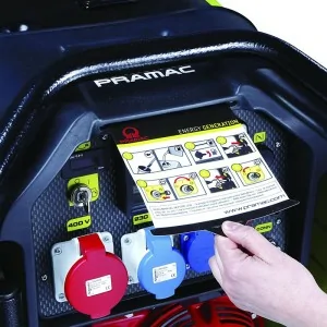 Gerador elétrico a gasolina Pramac S5000 monofásico 4800 W