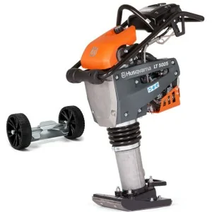 Compactação Pison Husqvarna LT 5005 com rodas