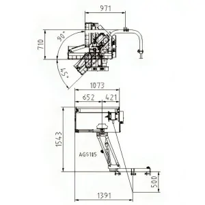 GEO ITALY AGS 105 cm PTO side shredder PTO GEO ITALY AGS 105 cm