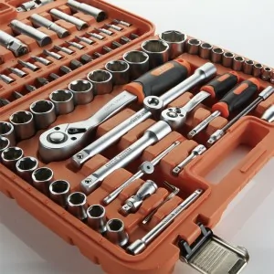 ALYCO ORANGE 94-piece Wrench Set in Chrome Vanadium Steel