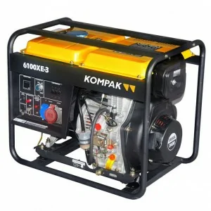 Generador eléctrico trifásico gasolina Kompak K6100XE-3 6600W