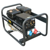 Motosoldadora gasolina Kompak KW220DC-3 trifásica 6500 W