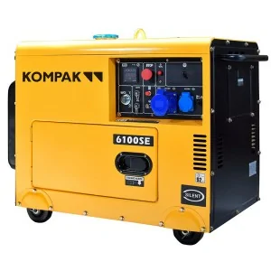 Diesel electric generator Kompak K6100SE single phase 5300 W