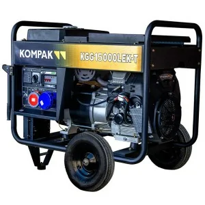 Gerador elétrico Kompak KGG15000LEK-T Potência total 15000 W