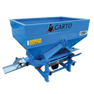 Tractor PTO fertilizer spreader with Garto ABMFL locator