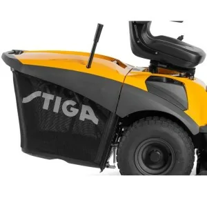 Stiga Estate 9122W lawn tractor with collector