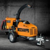 Biotrituratore diesel Forst ST8D con rimorchio 200 mm