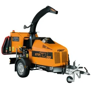 Diesel wood chipper Forst ST8D with 200 mm trailer