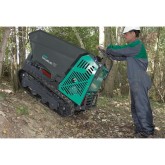 Min dumper avec pelle Imer Iberica Taurus 700 en fonctionnement