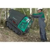 Min dumper avec pelle Imer Iberica Taurus 700 en fonctionnement