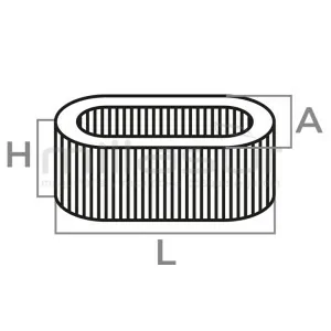 Gelber Luftfilter Anova