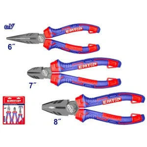 Set of 3 Cr-V Emtop pliers