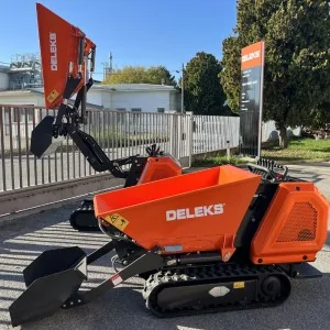 Mini dumper de chenilles avec pelle Deleks MB8000 e-start