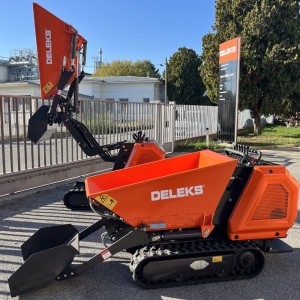 Mini dumper da cingoli con pala Deleks MB8000 e-start