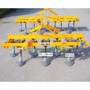Kultivator mit 7 Zinken für Traktor Deleks DE140-7V 22-45PS