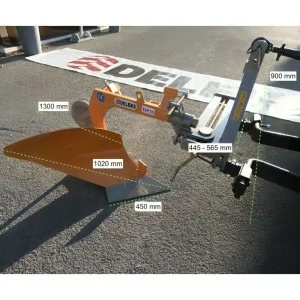 Charrue pour tracteur Deleks DP-35 avec réglage de l'angle