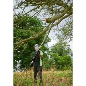 Battery powered telescopic head for Ego PPX1000 hedge trimmer and hedge trimmer