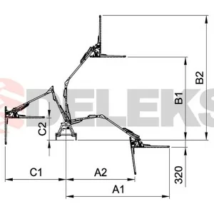 Cortaseto Hidráulico para Tractor DELEKS FALCOW