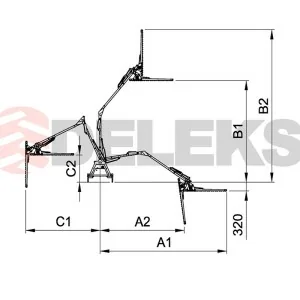 DELEKS FALCO HW Hydraulic PTO Cutter DELEKS HW