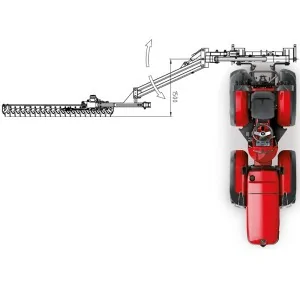 Hydraulic Hedge Trimmer for DELEKS FALCO-HS Tractor