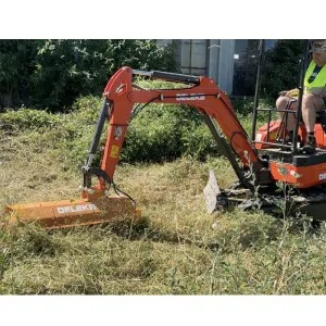 Brushcutter head for mini-excavator ARS 100, 1000 mm