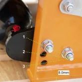 Cabeçote desbastador para miniescavadora ARS 100, 1000 mm