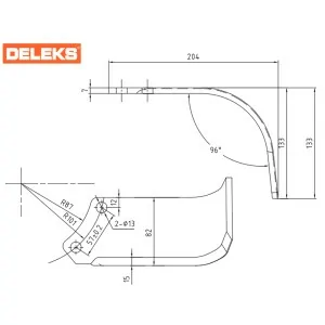 DELEKS DFTR professional rotovator for DELEKS tractor