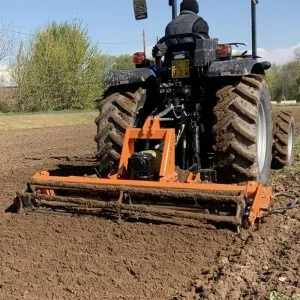 DELEKS KR power harrow with pipe roller for DELEKS KR tractors