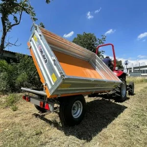 DELEKS RM14-T3H agricultural tipping trailer for DELEKS tractor