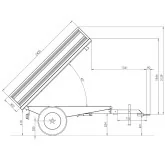 Remorque agricole basculante pour tracteur DELEKS RM14-T3H