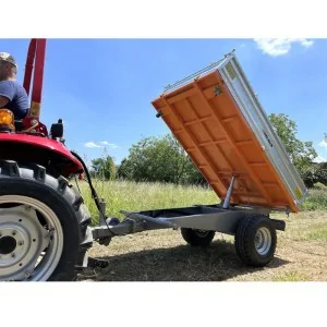 DELEKS RM14-T3H agricultural tipping trailer for DELEKS tractor