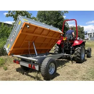 DELEKS RM14-T3H agricultural tipping trailer for DELEKS tractor