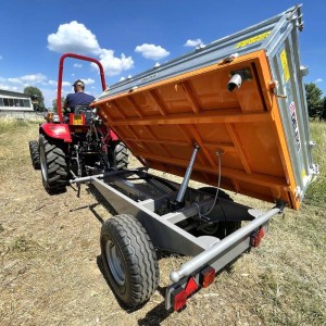 DELEKS RM14-T3H tipping agricultural trailer for tractor