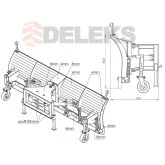 Schneepflug für Lader DELEKS SSH-04-3.0 Manitou