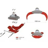 Garra florestal para mini-escavadoras e gruas DELEKS DK-10H