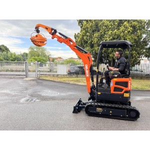 Pinça florestal para mini-escavadoras e gruas DELEKS DK-10HR