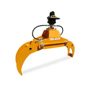 Forestry grapple for mini-excavators and cranes DELEKS DK-10HR