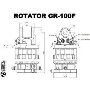 Forestry grapple for DELEKS DK-18 2500 kg excavators and cranes