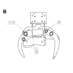 Tête forestière pour la mini-pelle DELEKS CF10R