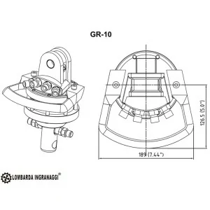 DELEKS GR Lombarda Ingranaggi Kniehebelspanner DELEKS GR Lombarda Ingranaggi