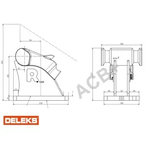 ACB+ M0 (Morin) hitch for DELEKS mini-excavator