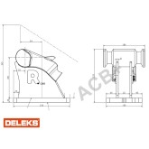 Enganche ACB+ M0 (Morin) para miniexcavadora DELEKS