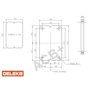 ACB+ M0 (Morin) hitch for DELEKS mini-excavator