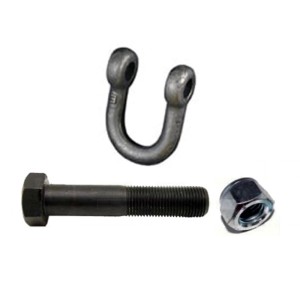 10 bolts + nuts + AIRONE DELEKS shackles